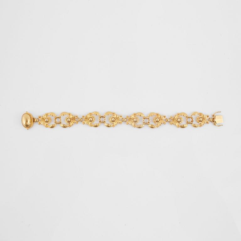 A Georg Jensen gold bracelet. No 765 172.