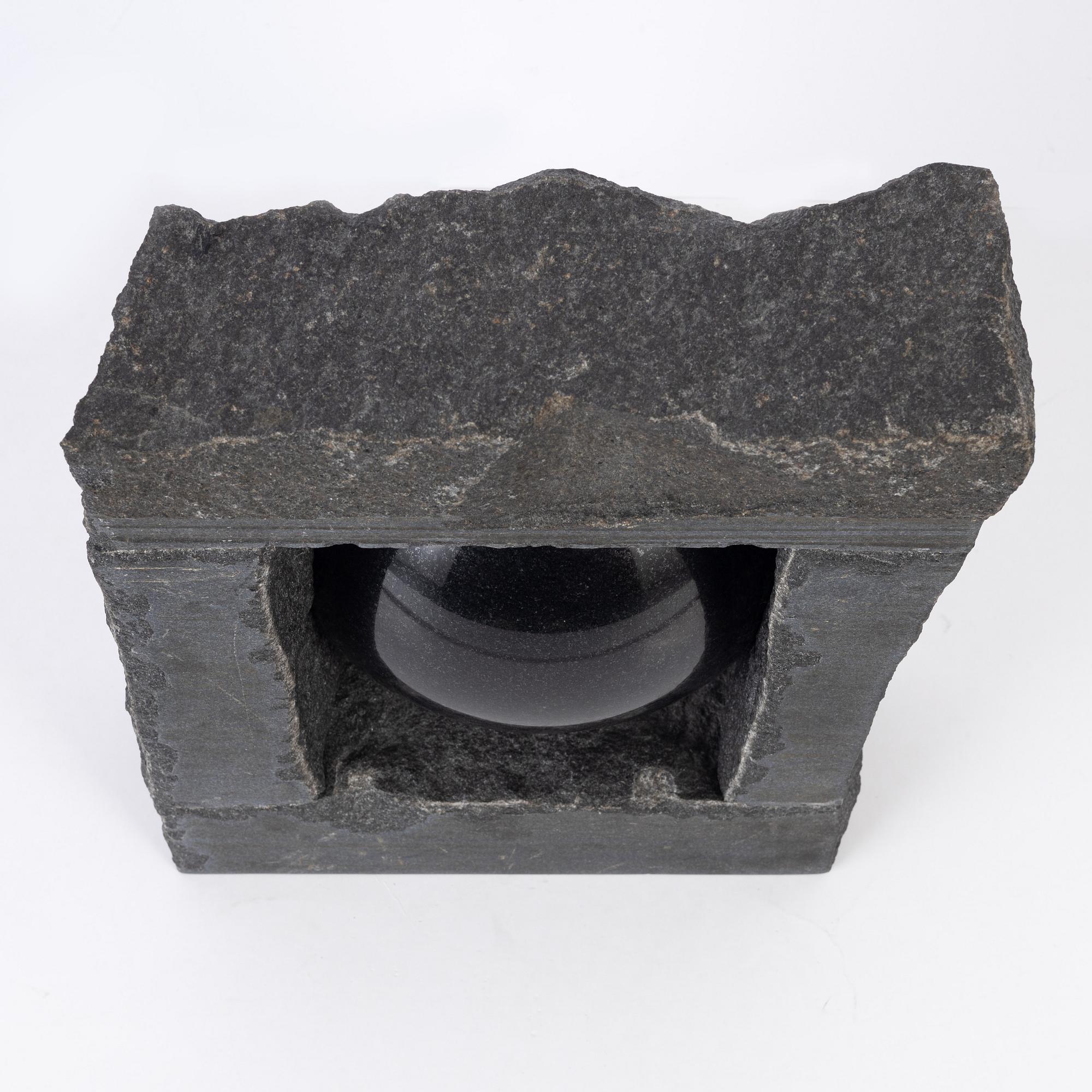 Pål Svensson, a stone sculpture, signed and dated -99.