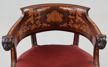 An Empire 19th century armchair.