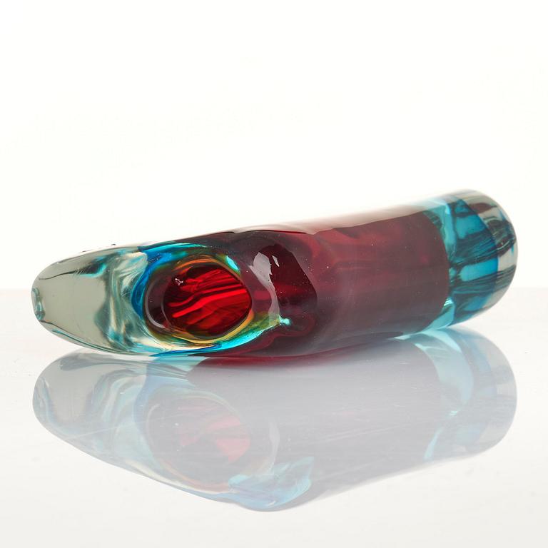Antonio da Ros, a "Momento" glass vase, Cenedese, Murano, Italy, 1960s.
