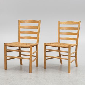 Kaare Klint, six "Kirkestolen" chairs, Denmark, second half of the 20th century.