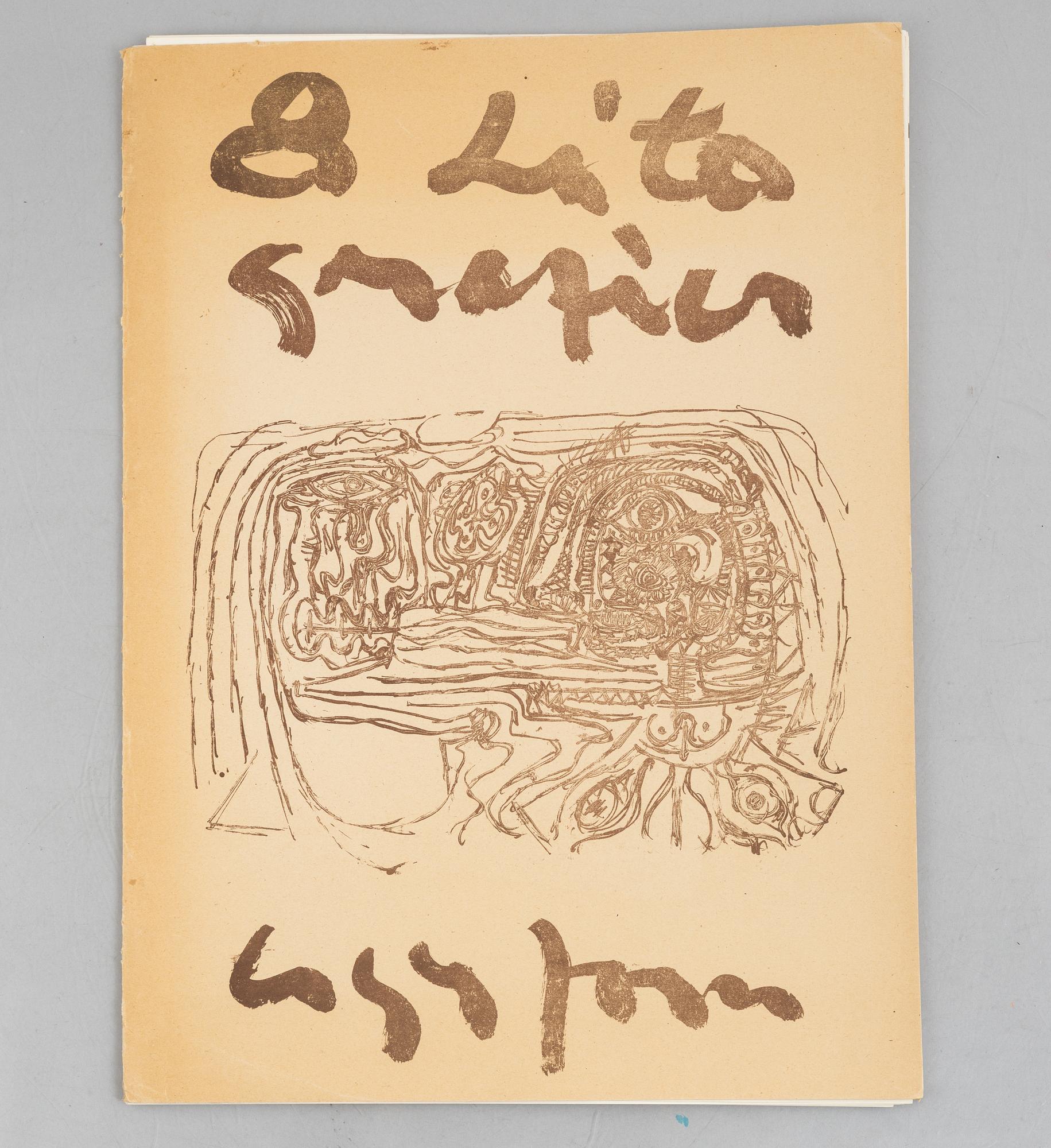 Asger Jorn, Folder with 7 lithographs from: "8 Lithographs".