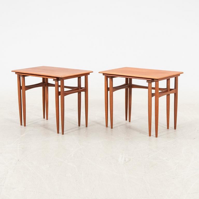 Pair of 1960s Danish nesting tables/side tables.