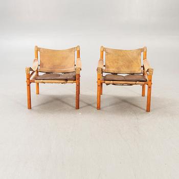Arne Norell, armchairs, a pair, "Sirocco", Norell Möbler, designed in 1964.