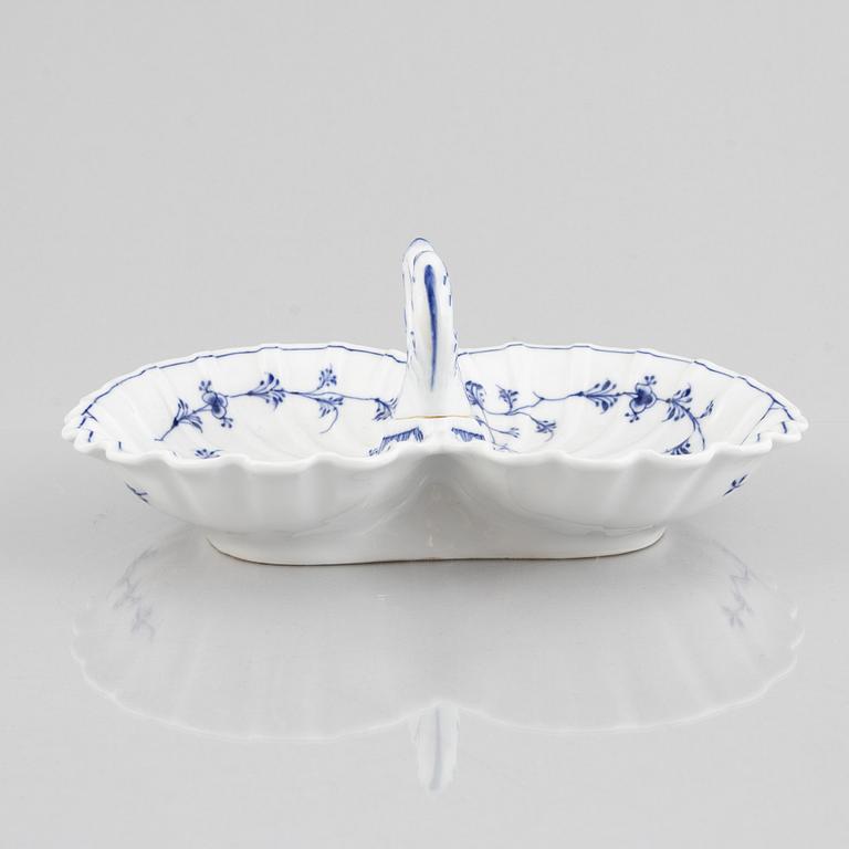 A 'Blue Fluted Plain' porcelain cabaret, Royal Copenhagen, model 396, 1893-1900.