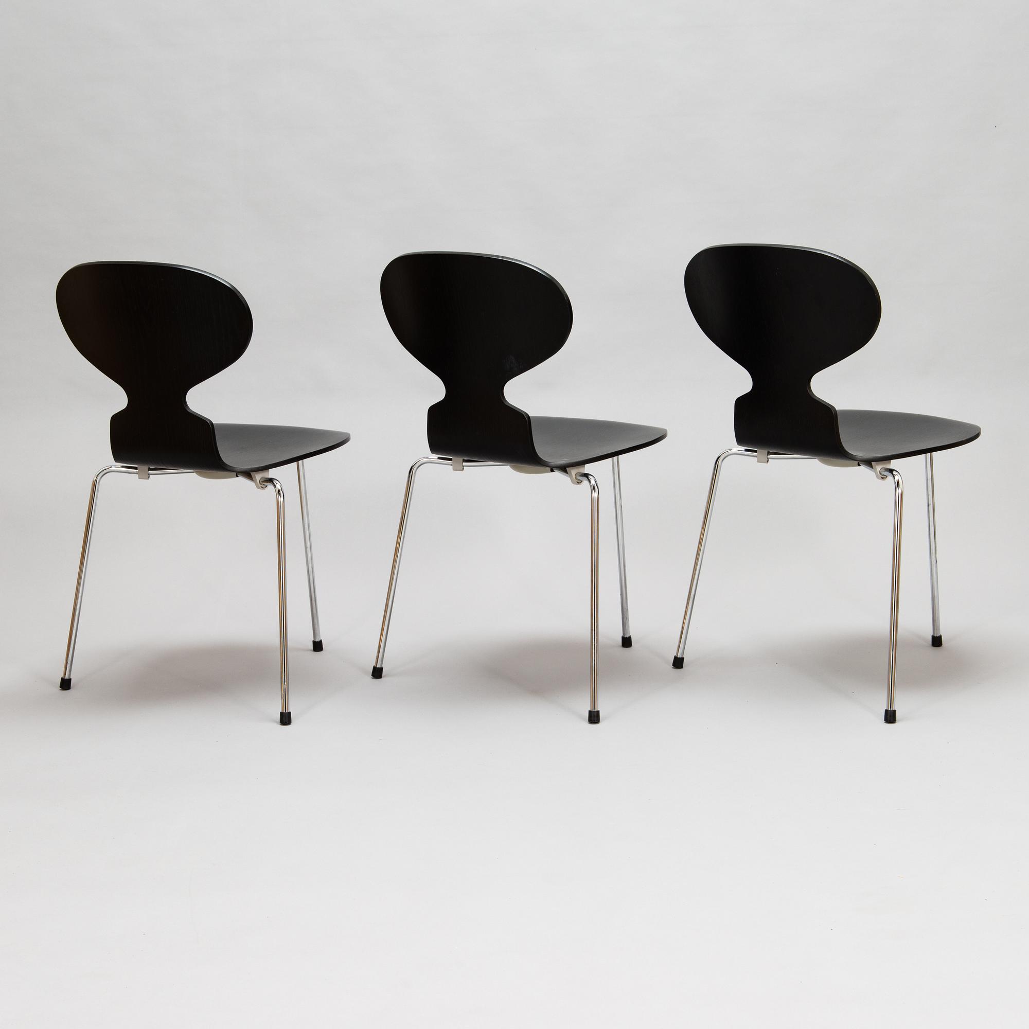 Arne Jacobsen, 5-piece, '3603' and 'The Ant', 2002 Anniversary edition for Fritz Hansen.