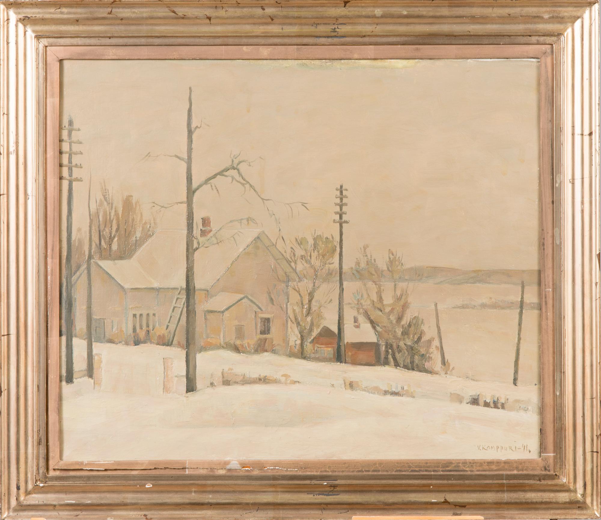 VÄINÖ KAMPPURI, oil on canvas, signed and dated -41.