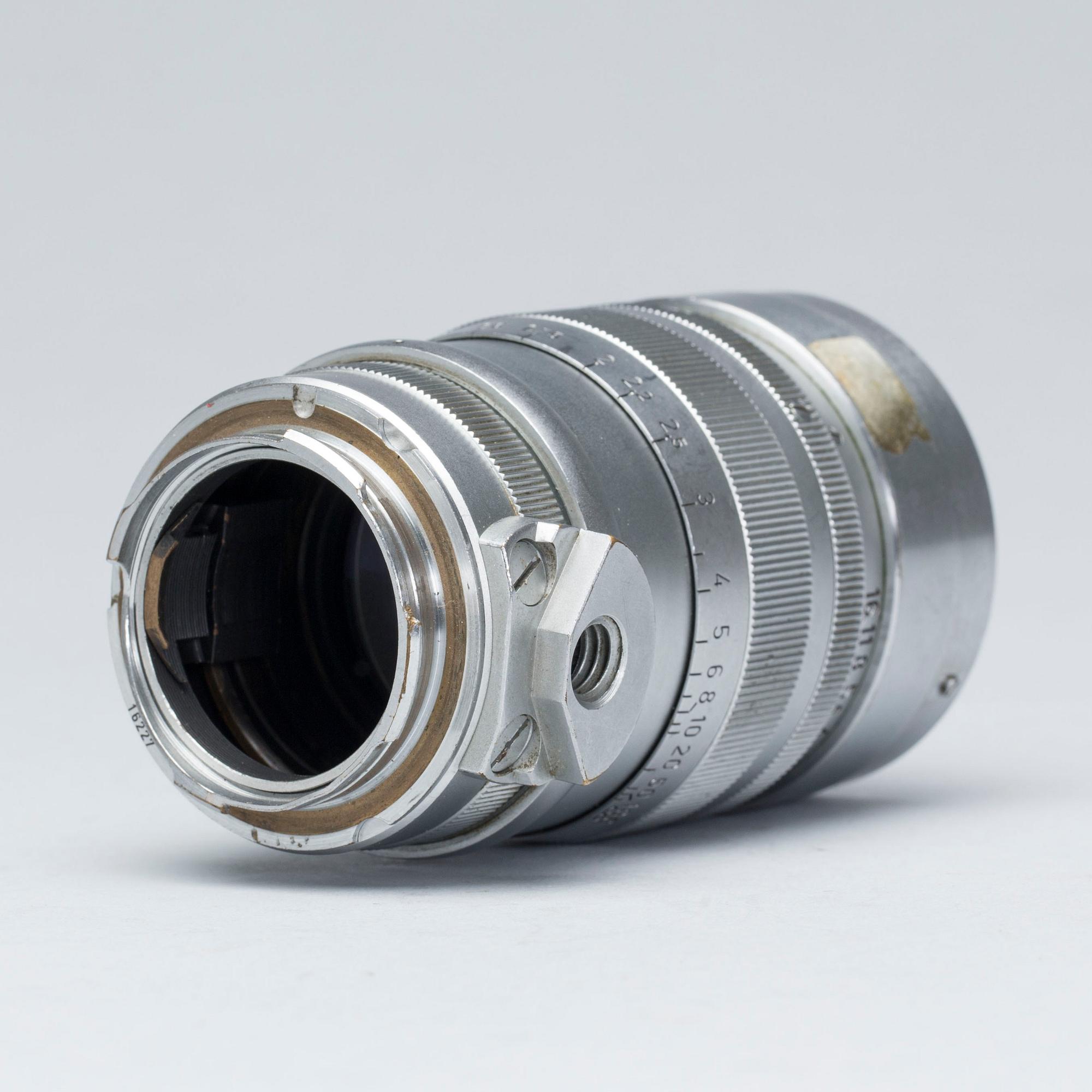 KAMERAOBJEKTIV, Ernst Leitz GmbH Wetzlar Summerex f=8,5 cm 1:1.5 Nr. 1008859.