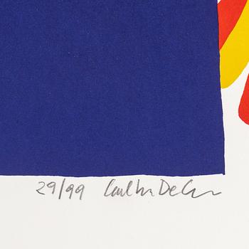 CARL JOHAN DE GEER, silkscreen in color, signed and numbered 29/99.