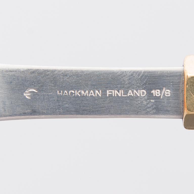 A 11-piece set of 'Kaleva' cutlery for Hackman Finland. Model designed in 1976.