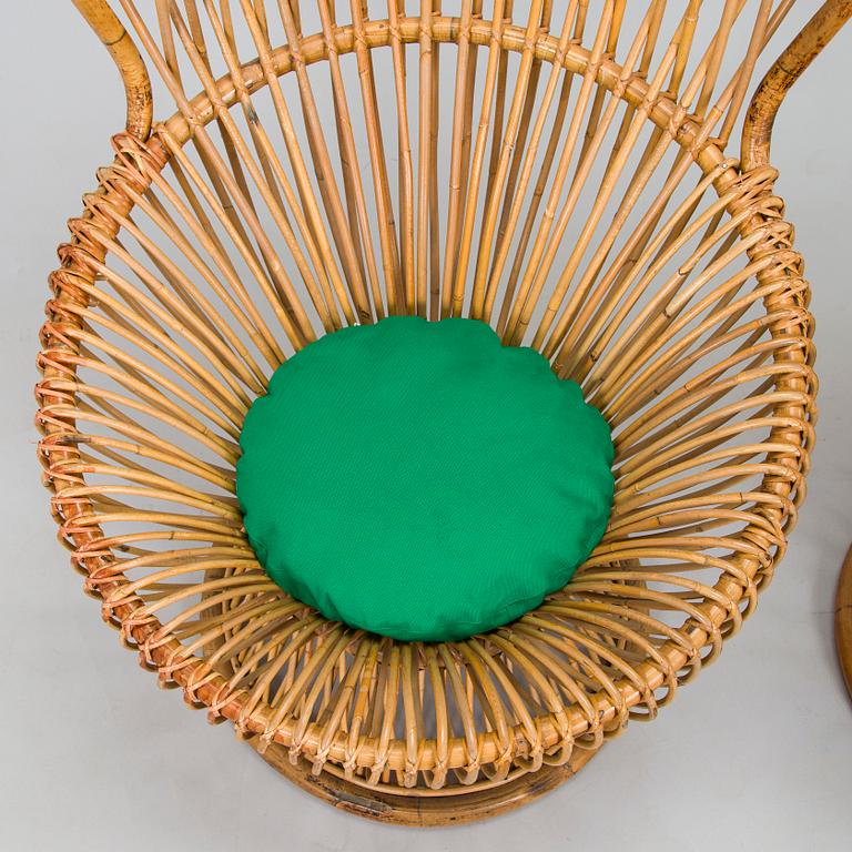 Franco Albini & Gino Colombini, a pair of 'Margherita' lounge chairs for Bonacina, Italy.