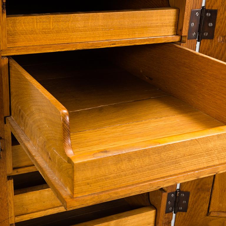 A writing desk by Gustaf L Sahlholm, Stockholm, circa 1900.