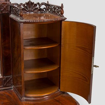 A late 19th century vanity table with stool, Russia.