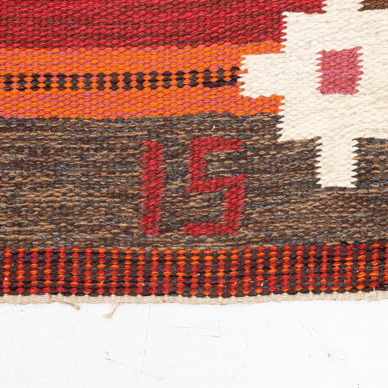 Ingegerd Silow, Rug, “Örbyhus” rölakan, approx. 243 x 156 cm, signed IS.