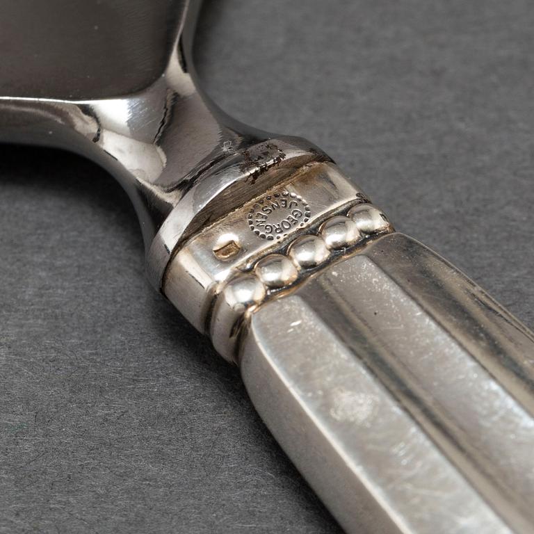 GEORG JENSEN, 6 pieces of Acorn, Copenhagen post 1945.