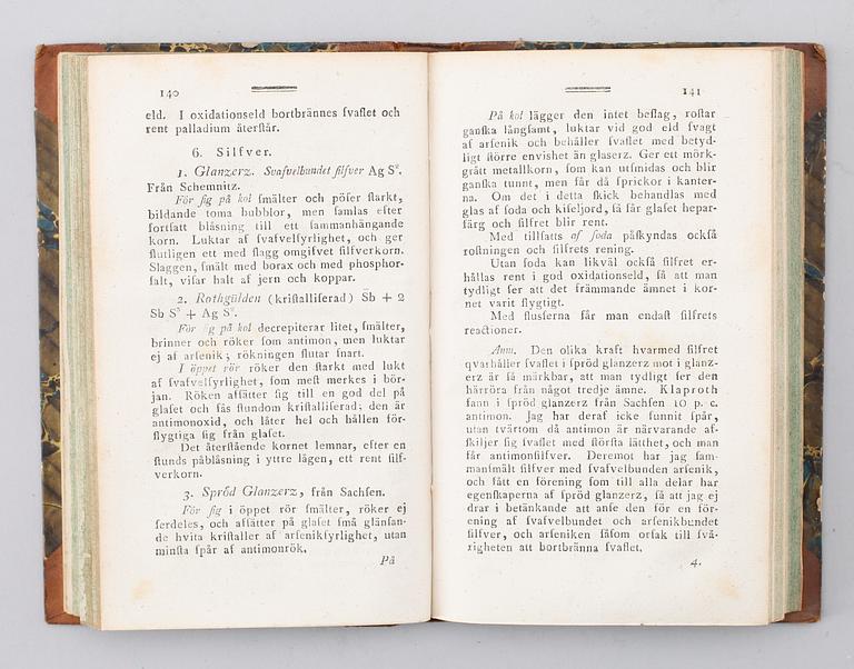 BOK: Om Blåsrörets Användande av Jac Berzelius, Stockholm 1820.