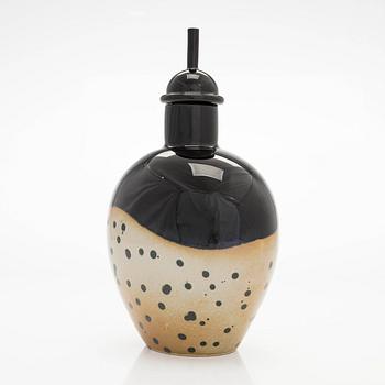 Inkeri Leivo, flaska med propp, keramik, Pro Arte -96, Arabia.