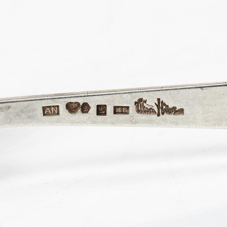 Wiwen Nilsson, and Axel Pettersson, 19 pieces of silver cutlery, 1940s.