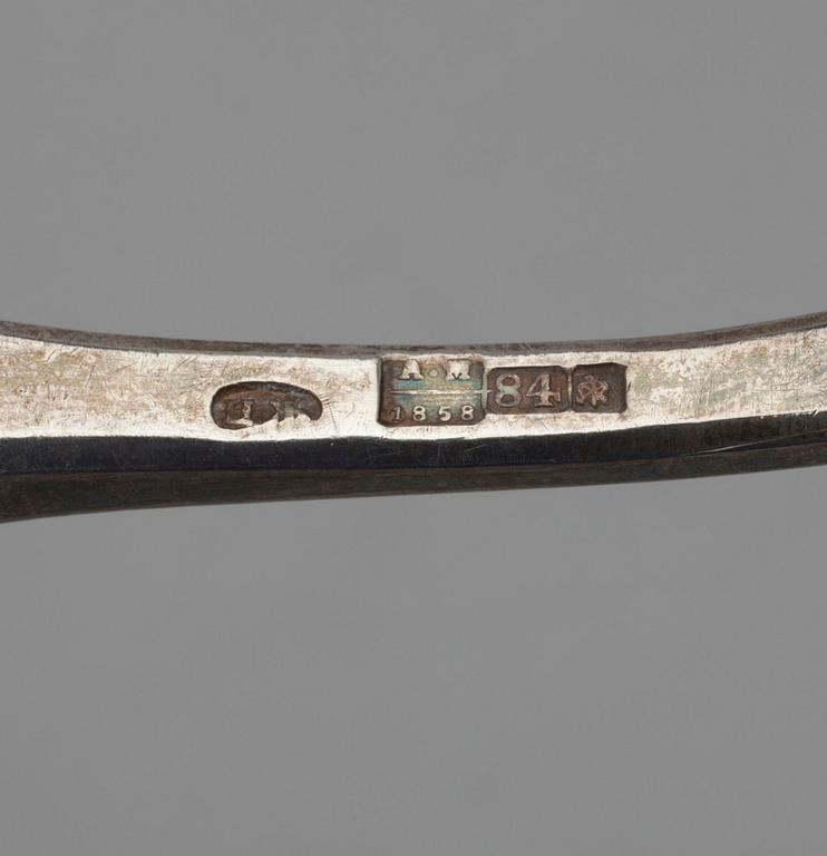 FÖRLÄGGARE, silver, träskaft, St Petersburg 1858.