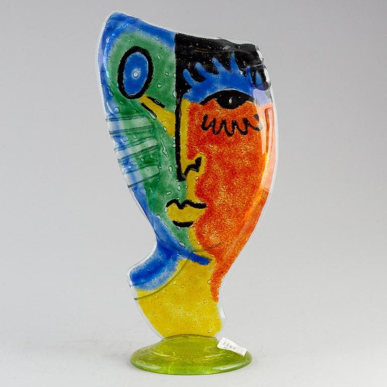 SILVIO VIGLIATURO, glasskulptur, signerad och daterad -02.