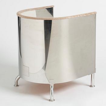 Mats Theselius, an "Inox" armchair, ed. 165/199, Källemo, Värnamo post 2015.