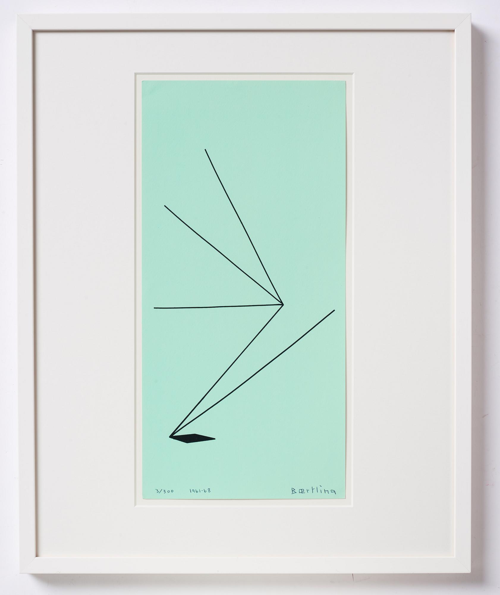 Olle Baertling, silkscreen in colours, 1961-68, signed 3/300.
