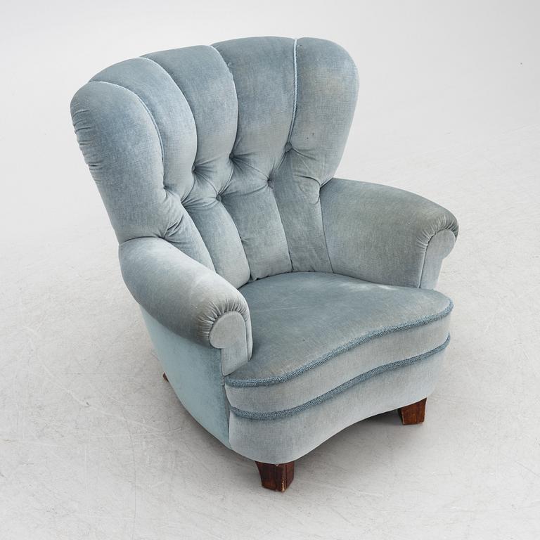 Armchair, Scandinavian Modern, 1940s.