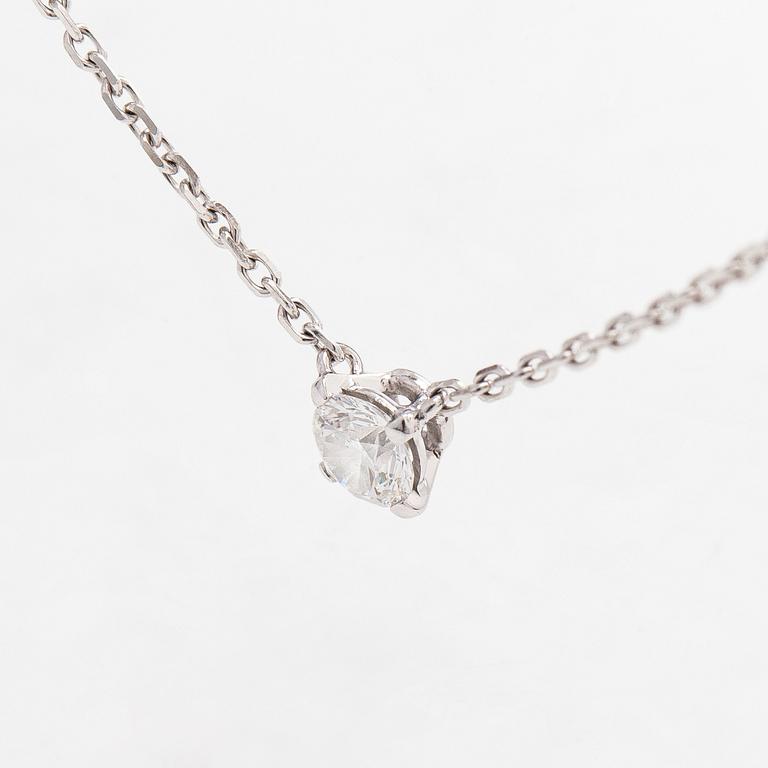 Cartier, halsband, "1895", 18K vitguld med briljantslipad diamant.