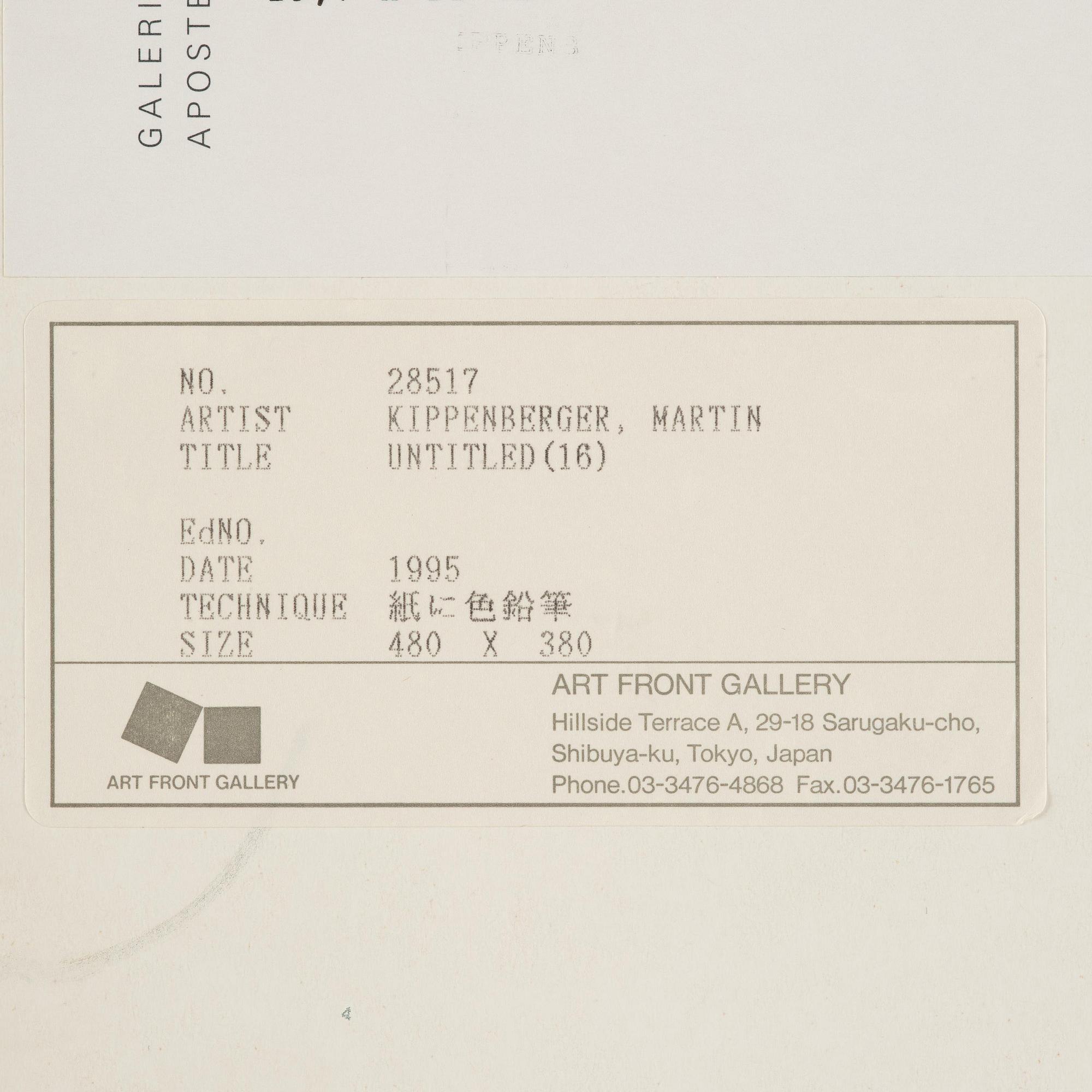 Martin Kippenberger, Untitled.
