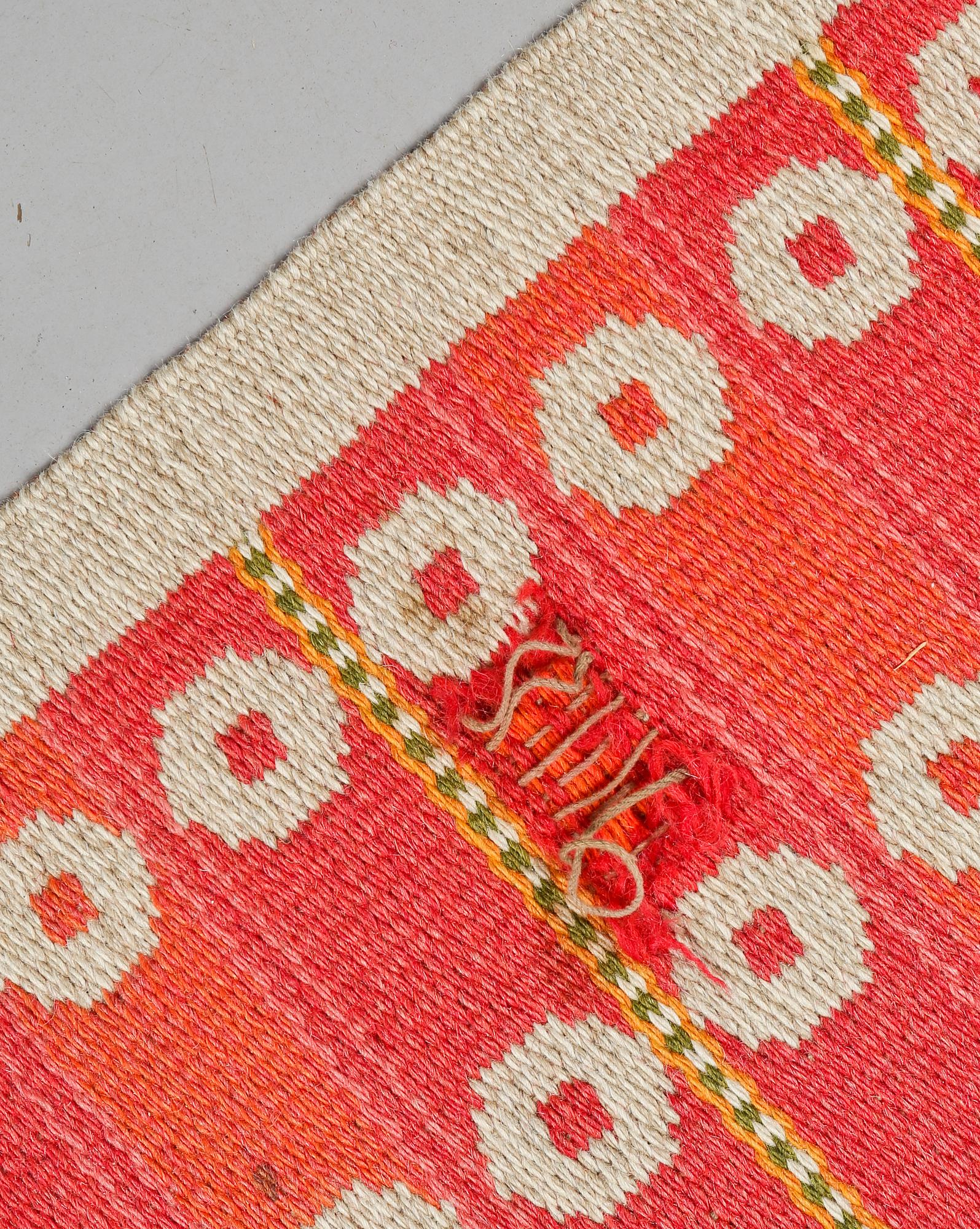 MATTA, dubbelväv, Ingrid Dessau, monogramsignerad, 300 x 195 cm, 1900-talets andra hälft.