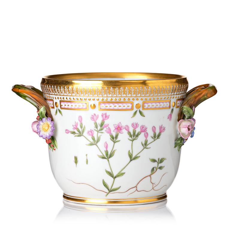 A Royal Copenhagen 'Flora Danica' wine cooler/flower pot, Denmark, 20th Century.