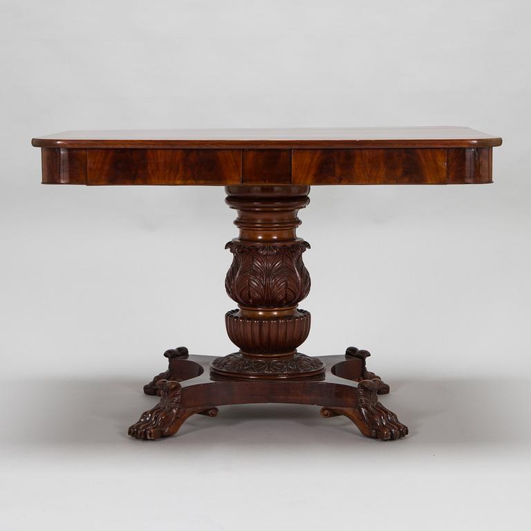 An Empire mahogany table from around 1830s-40s.