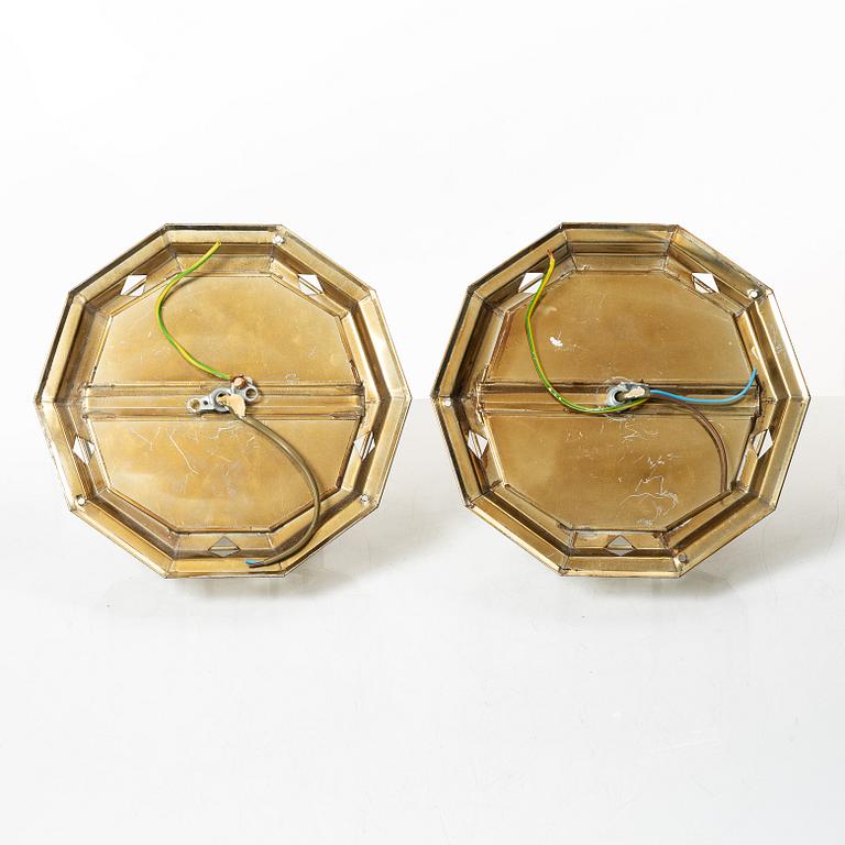 Hijos Esteves, pendant lamps, a pair, Taurus, Spain, second half of the 20th century.