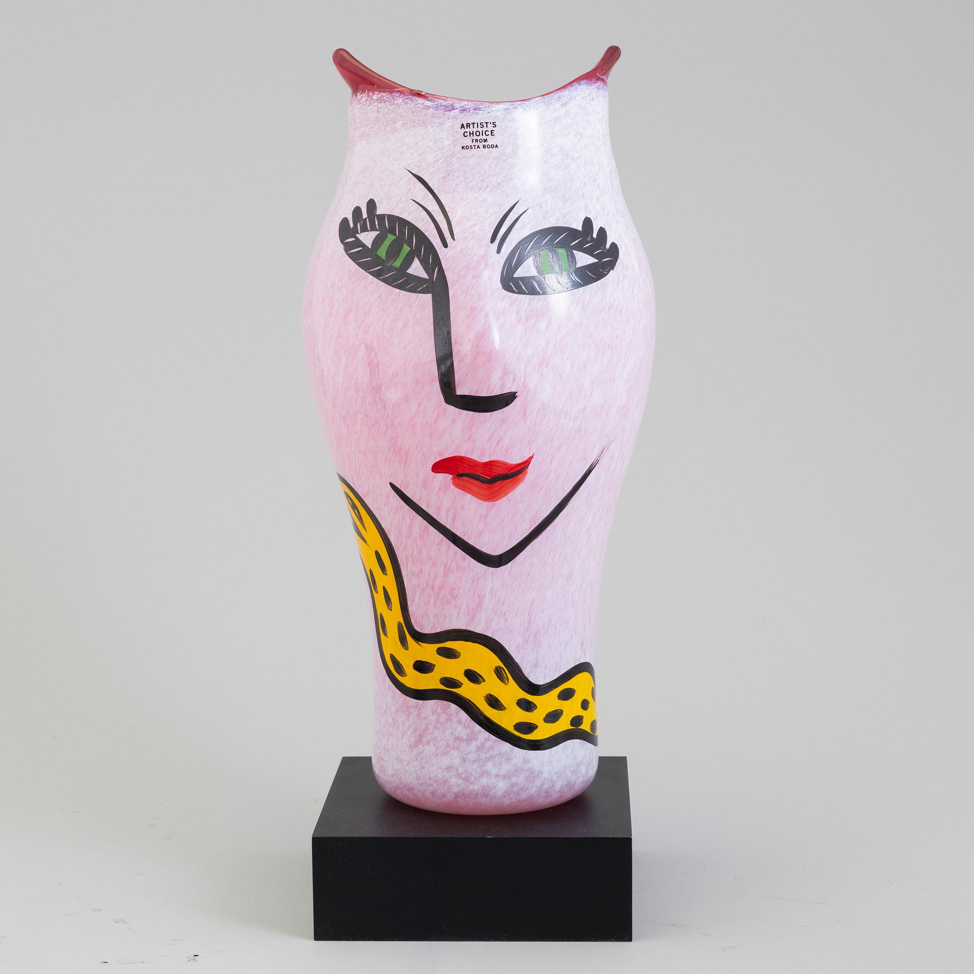 ULRICA HYDMAN-VALLIEN, vas, glas, Artist Collection, signerad. Kosta Boda.