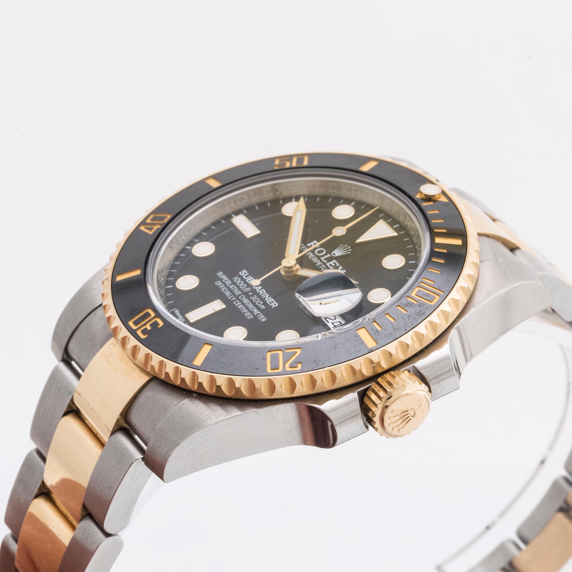 ROLEX, Oyster Perpetual Date, Submariner (1000ft = 300 m), Chronometer, wristwatch, 40 mm.