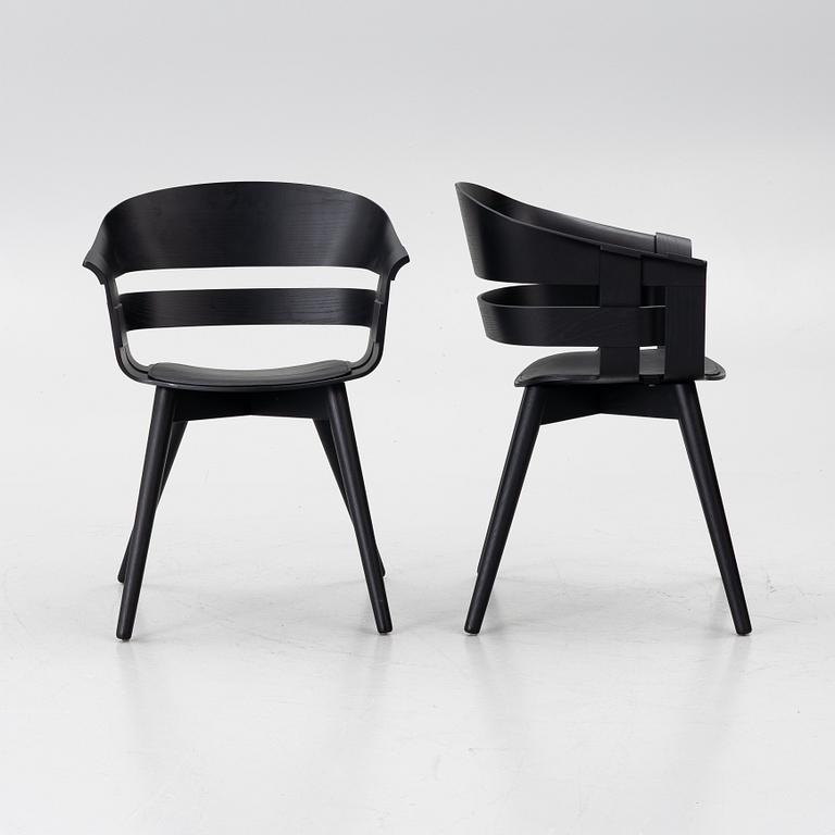 Jesper Ståhl, Karl Malmvall, karmstolar, 4 st, "Wick Chair", Design House Stockholm, samtida.