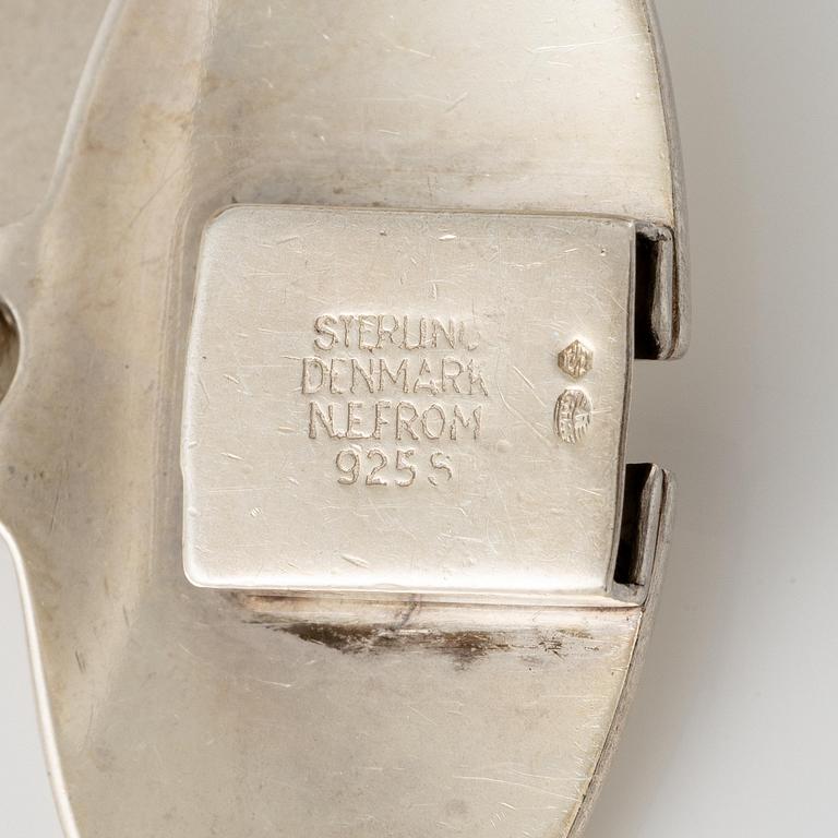 Niels Erik From, collier sterlingsilver, Danmark.