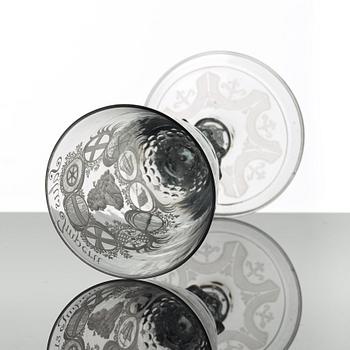 POKAL, glas. Tyskland, 1700-tal.