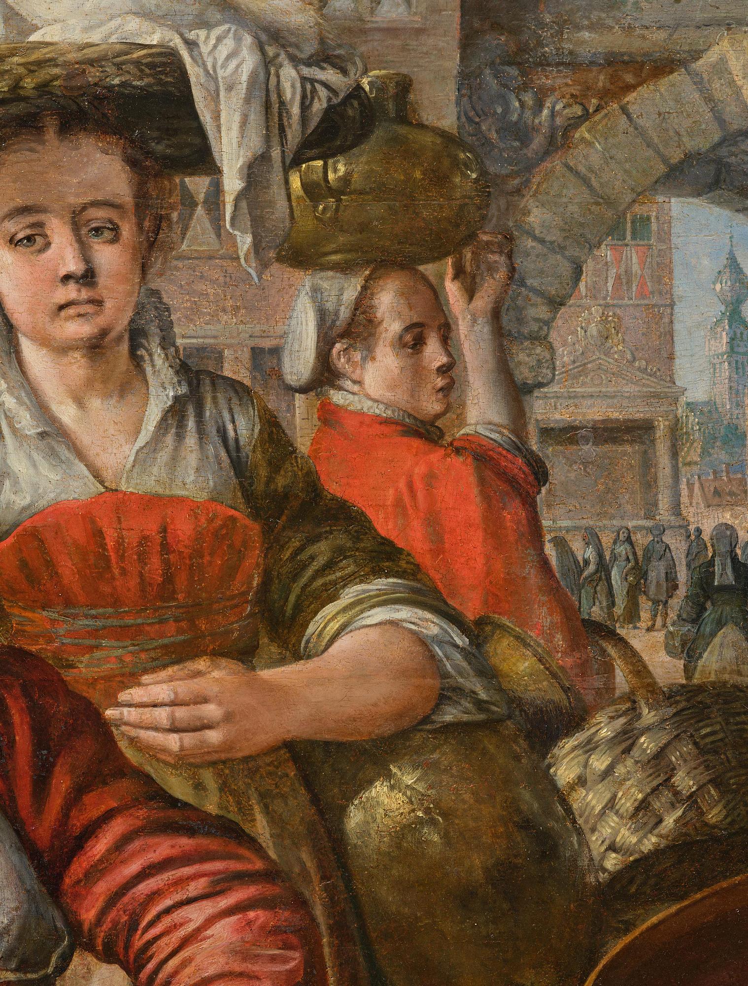 Joachim Beuckelaer, A fish market outside the city gate of Antwerp.