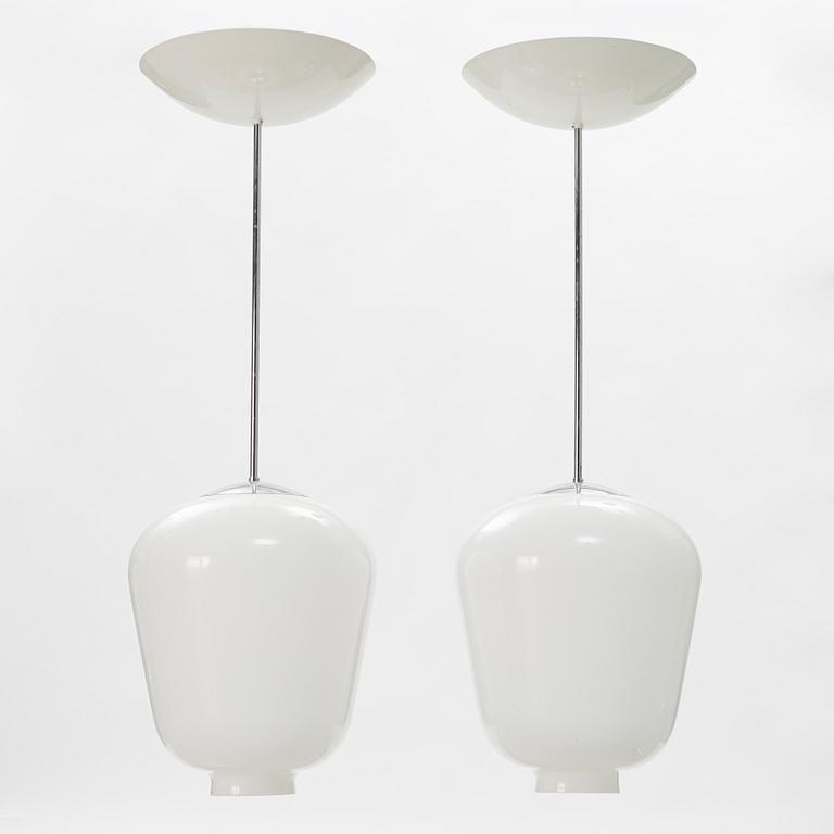 A pair of ceiling lamps, Zero, Sweden, late 20th century.