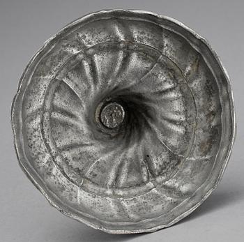LJUSSTAKE, tenn, rokoko, 1700-tal.