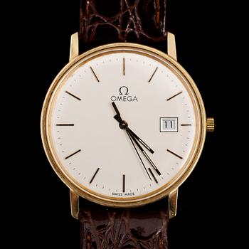 ARMBANDSUR, 14 k guld, Omega.