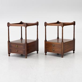 A pair of side tables, second half of the 20th century.