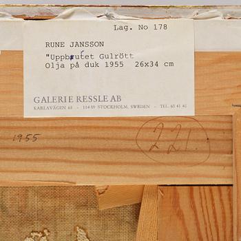 Rune Jansson, "Uppburet gulrött".