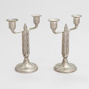 Paavo Tynell, a pair of 1920/30's candlesticks for Taito.