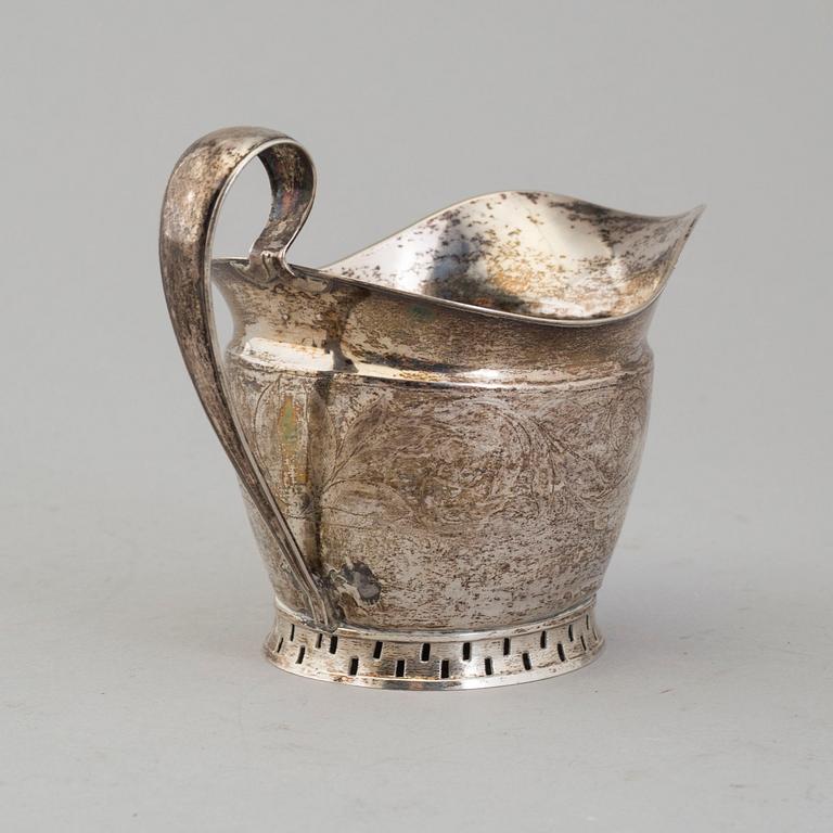 GRÄDDKANNA, silver, Pehr Abraham Taxberg, Sundsvall 1837.