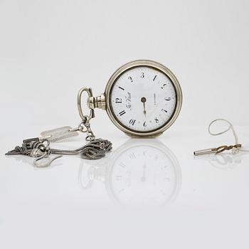 SPINDELUR, silver, Thomas Whitt London, 17/1800-tal.