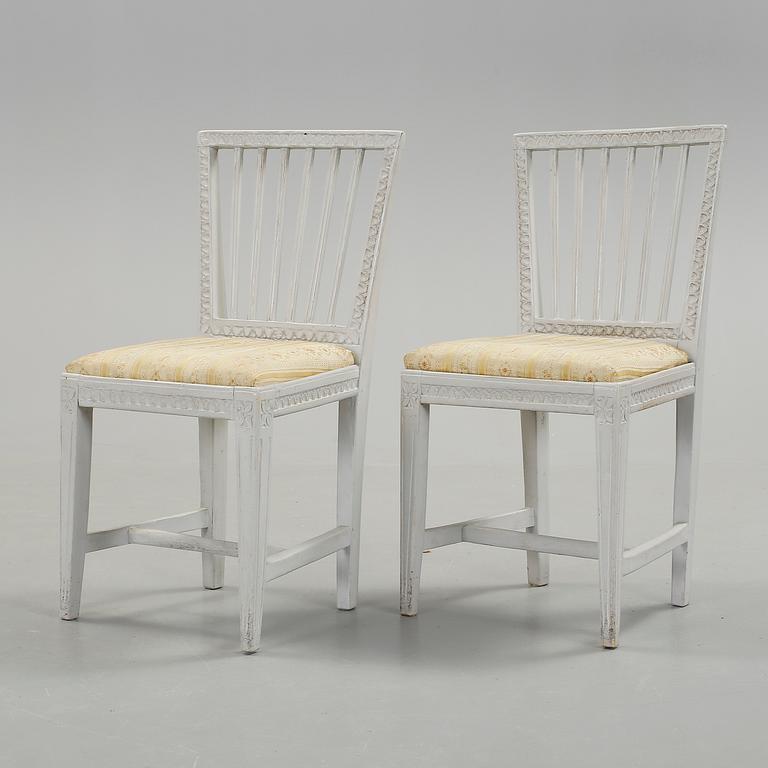 STOLAR, ett par, gustaviansk provins, 1700-tal.