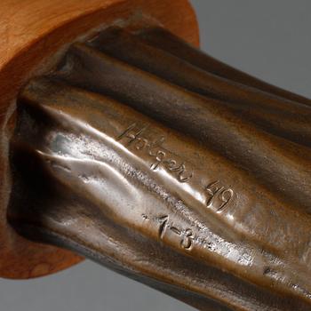 OKÄND KONSTNÄR, brons, signerad Holger samt daterad -49.