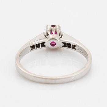 Ruby and diamond ring.